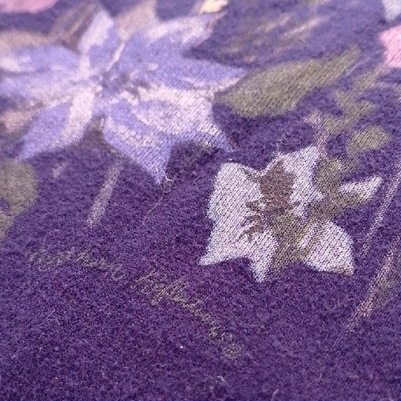 VINTAGE 90s Floral Northern Reflections Crewneck Sweater