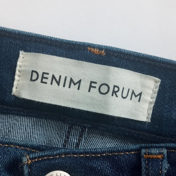 Denim Forum The Nico Rise Skinny Crop Denim Jeans UHS10-6113A-38