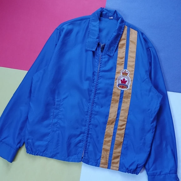Vintage Exclusive Canadian Legion Striped Sports Jacket
