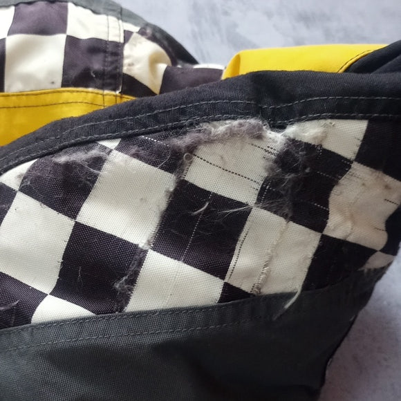 ski-doo Team Performance Jacket Light Distress Checkered Flag Arm UNISEX