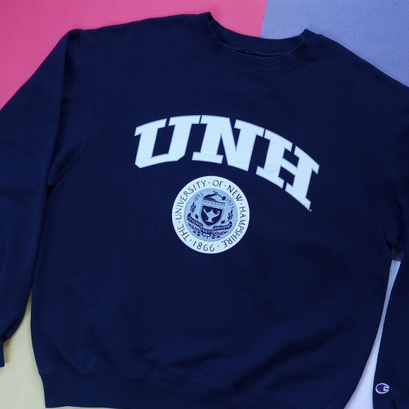 Vintage UNH University Of New Hampshire Champion Crewneck Sweater UNISEX