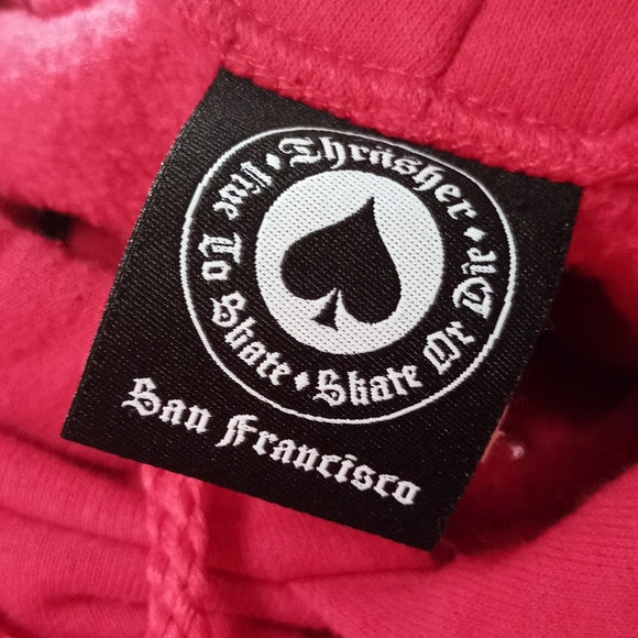 Thrasher Skateboard Magazine Red Essential Hoodie Unisex