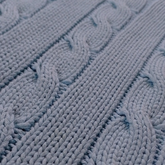 VINTAGE '90s Women's Blue Cable Knit Sweater
