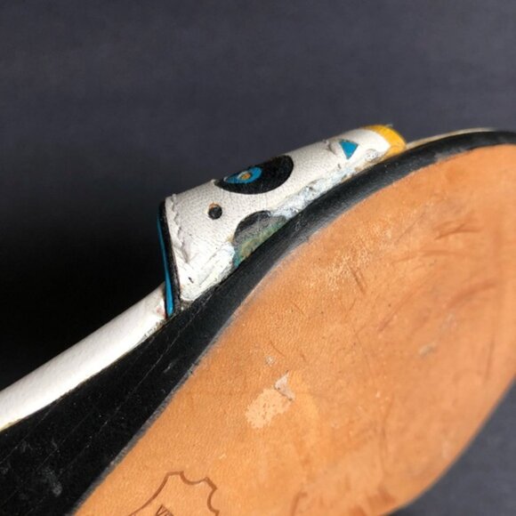 Vintage Yves Saint Laurent Boho Leather Flats