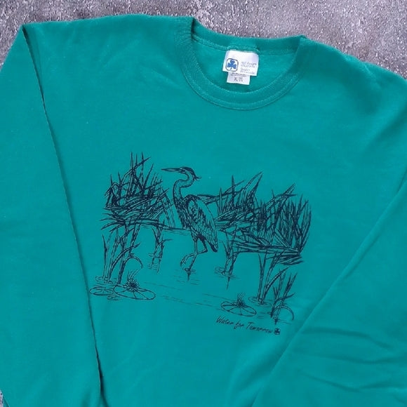 VINTAGE 90s GIRL GUIDES OF CANADA WATER FOR TOMORROW CRANE Crewneck Sweater