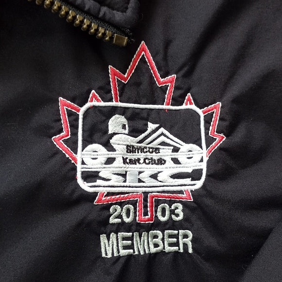 Vintage 2003 Simcoe Go-Cart Club Member Embordered Racing Jacket