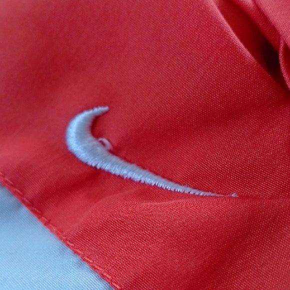 Nike Kids Red and Gray Windbreaker Jacket