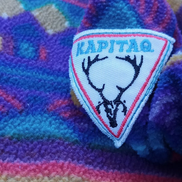 VINTAGE 90s Kapitaq Funk Pattern Pullover Sweater