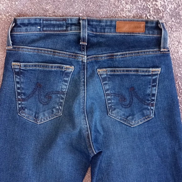 AG ANGEL EXTENDED Low Rise Boot Flare Denim Jeans