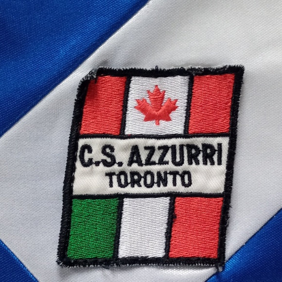 Vintage 90s C.S. AZZURRI TORONTO Soccer Jersey Linea-Snella #3
