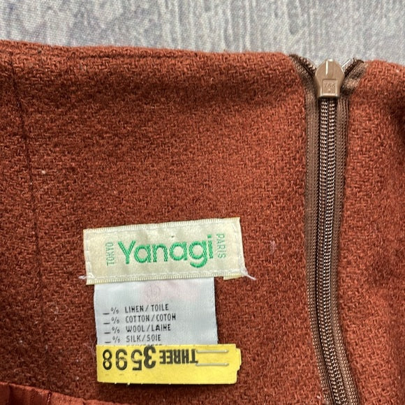 Vintage Yanagi Two Piece Suit With Wool Skirt