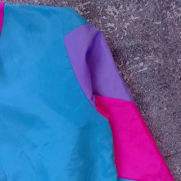 Womens Colorful Windbreaker Set Pink/Blue/Purple