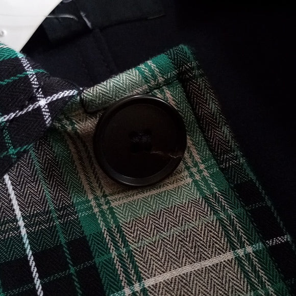 Club Monaco PLAID MAC COAT Button-down Pea Coat