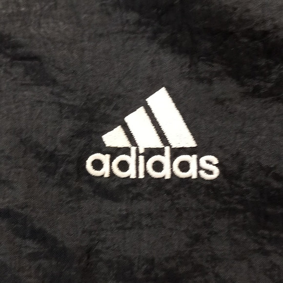Vintage 90s Adidas Essential Striped Winter Jacket With Hood