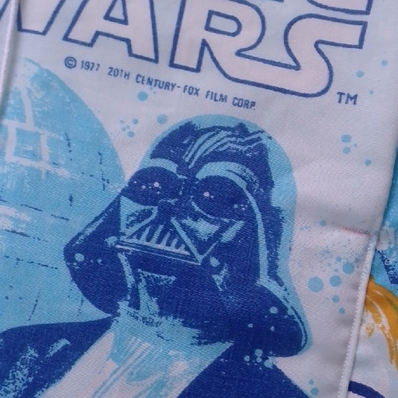 “1977 Star Wars Patchwork Shorts – Featuring Darth Vader, Leia, and More | Boom