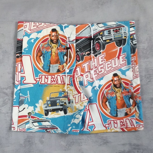 Vintage 1983 Boom Box Benny's "The A-Team" Custom Patchwork Shorts – UNISEX