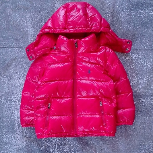 POLO BY RALPH LAUREN RED DOWN PUFFER JACKET KIDS