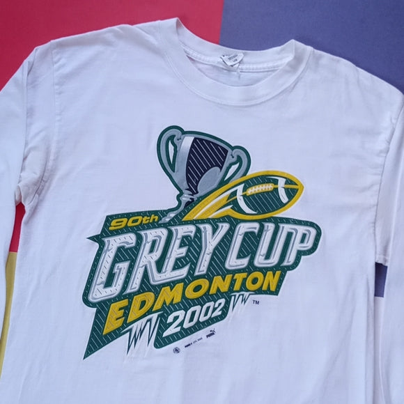Vintage 2002 PUMA CFL 90th Grey Cup Edmonton Long Sleeve Shirt UNISEX