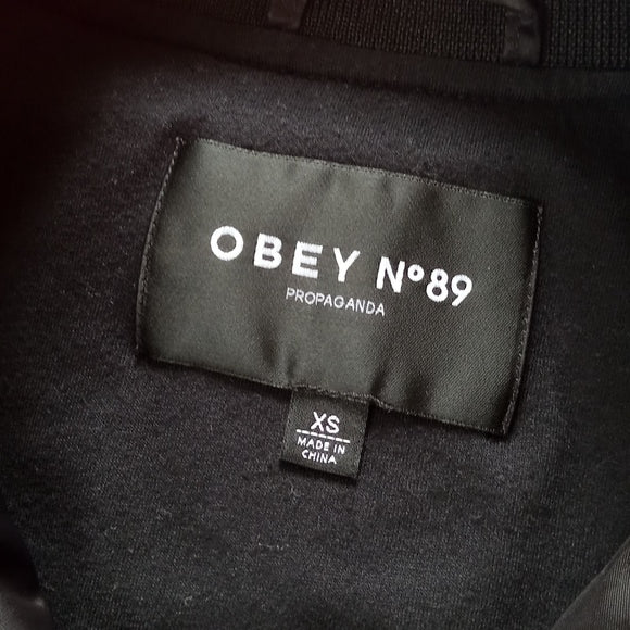 Obey N 89 Neon Lights Logo Button-up Jacket