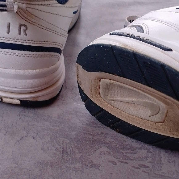 Nike Air Monarch IV Men's White and Navy Sneakers