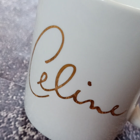 Vintage 1998-99 Celine Dion Let's Talk About Love World Tour Vintage Coffee Mug