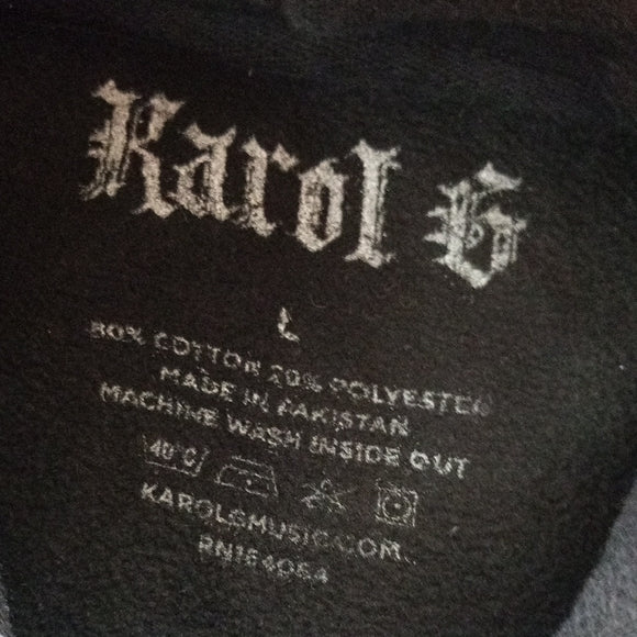 OFFICIAL KAROL G 2022 Strip Love Tour Black Hoodie