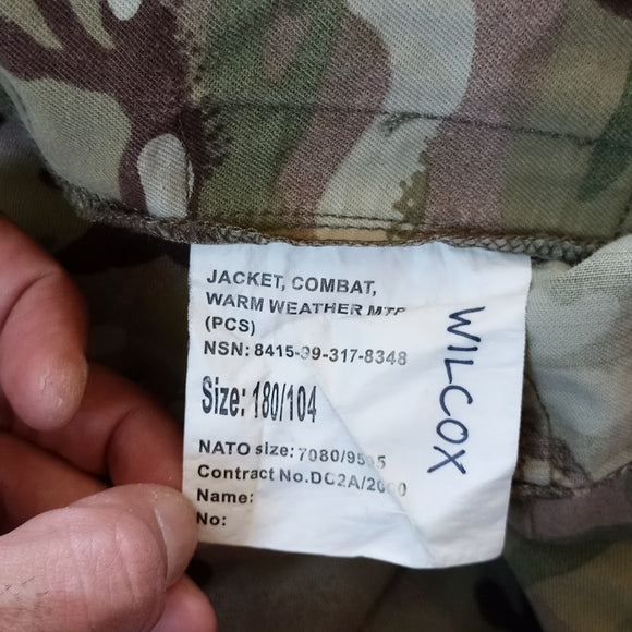Camouflage Military Army Jacket Combat Warm weather MTP 8415-99-317-8348