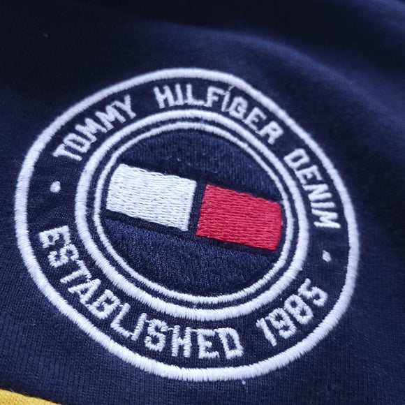 Tommy Hilfiger Denim Patched Big Print Long Sleeve T-Shirt Yellow