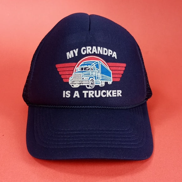 Vintage My Grandpa Is A Trucker Cobra Trucker Hat