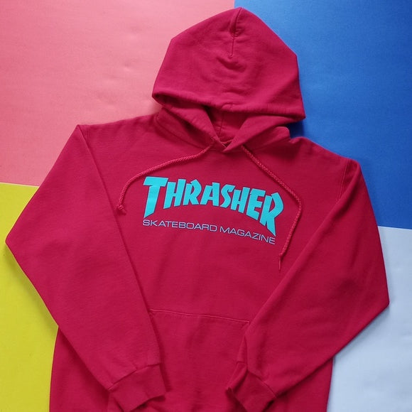 Thrasher Skateboard Magazine Red Essential Hoodie Unisex