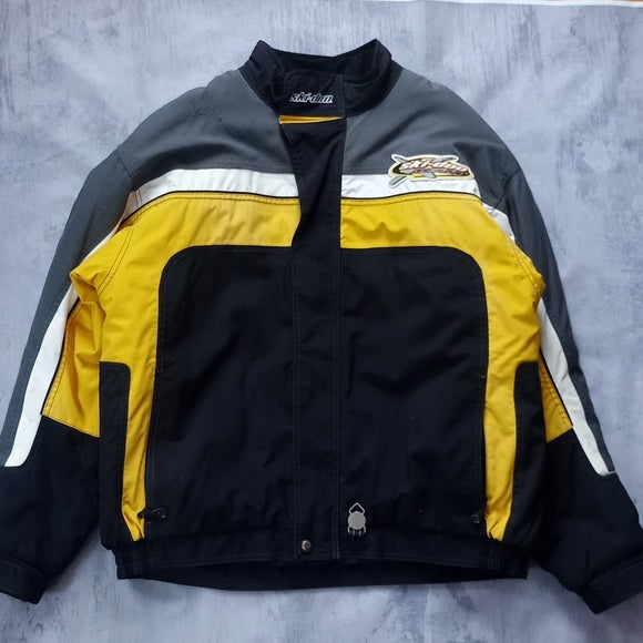 ski-doo Team Performance Jacket Light Distress Checkered Flag Arm UNISEX