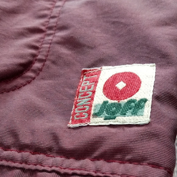 VINTAGE JOFF COLLECTION Men's Burgundy and Navy Jacket
