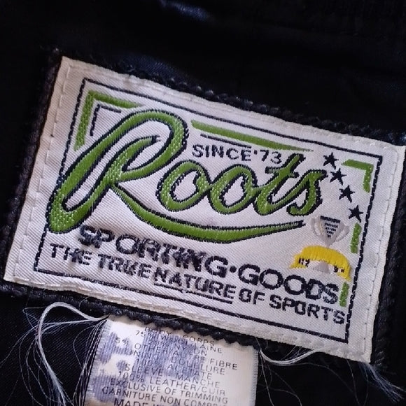 VINTAGE 1999 Roots Athletics Canada Kids Varsity Jacket UNISEX