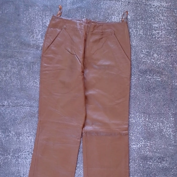 Danier Brown Leather Pants
