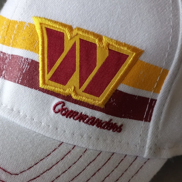 NWOT Washington Commanders New Era Pola 39THIRTY Flex Hat - White UNISEX
