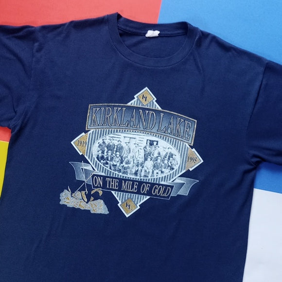 Vintage 1994 Kirkland Lake On The Mile Of Gold Single Stich T-Shirt Unisex