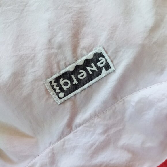 Vintage 90s Energi Canada Essential Red/White Windbreaker Jacket