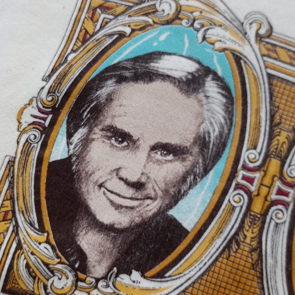 Vintage 80s Country Greats George Jones and Conway Twitty Crewneck Sweater