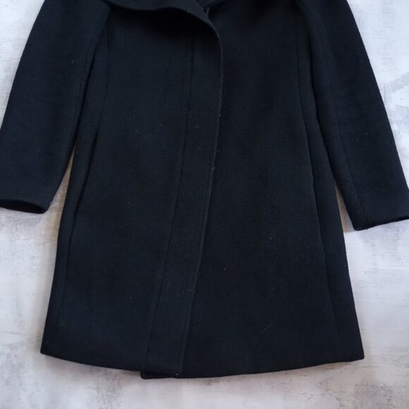 Club Monaco Wool Winter Jacket Rocio Faux Fur