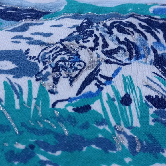 Vintage 90s TIGER FAMILY With Kitten Big Print Graphic Single Stitch T-Shirt