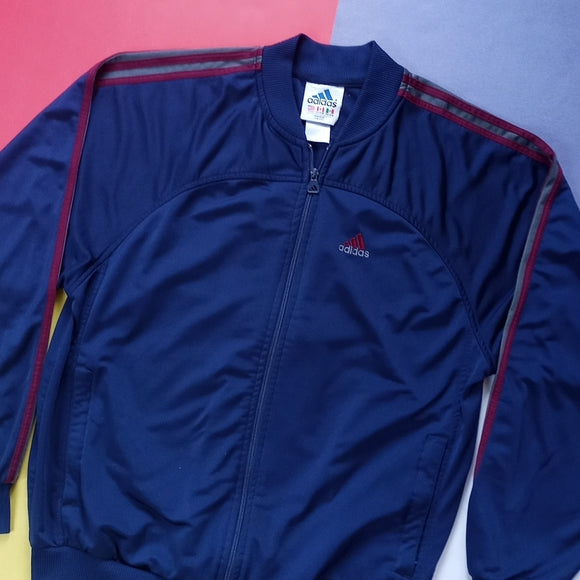 Vintage ADIDAS 1990s Zip Up Track Style Jacket Unisex