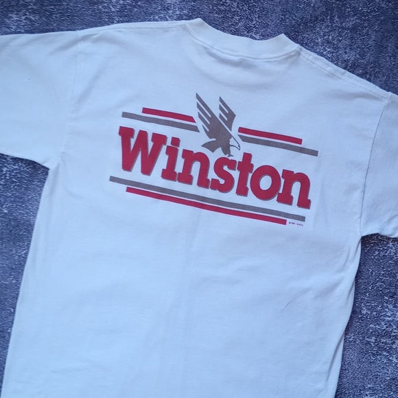 Vintage 1992 Winston Racing Brand Graphic Single Stitch T-Shirt