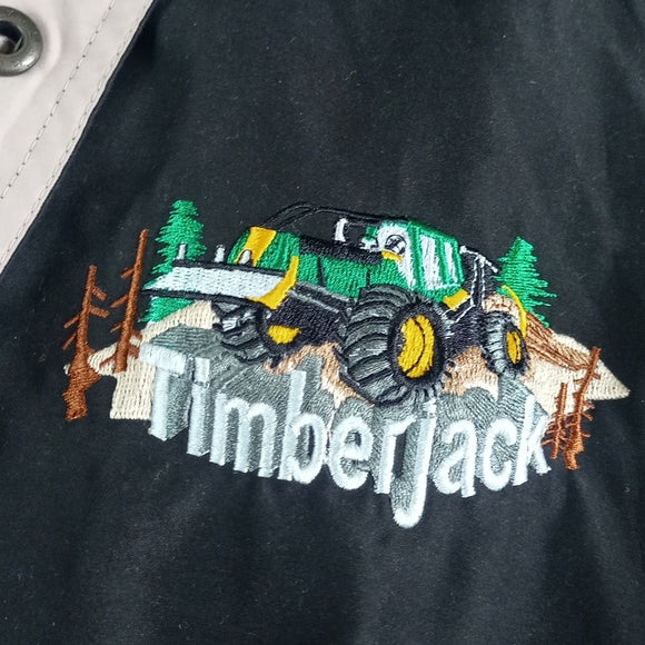 Vintage 90s TIMBERJACK KING LOUIE JACKET Embroidered UNISEX