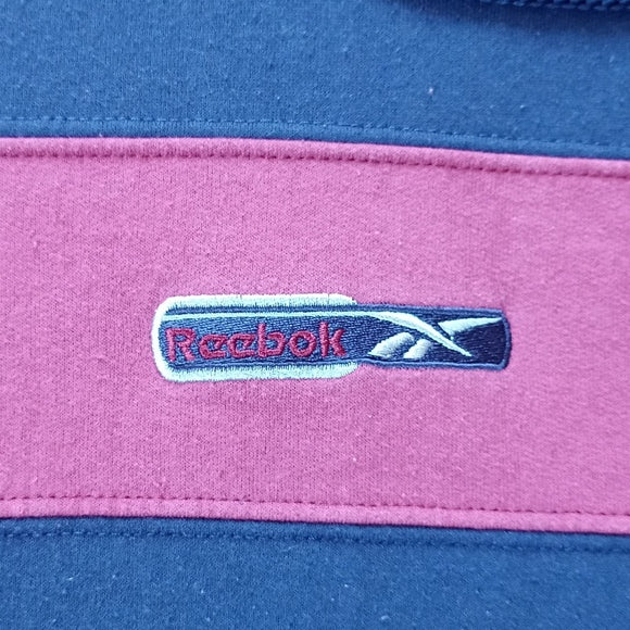 Vintage 90s Reebok Colour Block Essential Hoodie Sweater unisex