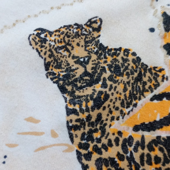 Vintage 90s Big Cats Tiger Leopard Cheetah Single Stitch T-Shirt UNISEX