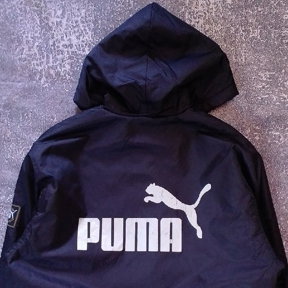 VINTAGE Puma Navy Hooded Jacket