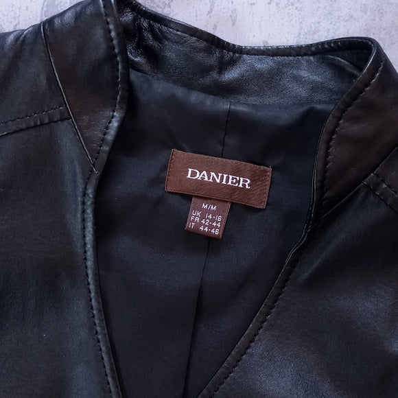 Danier Leather Jacket Button-Up