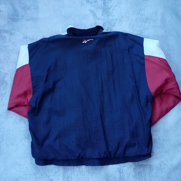 VINTAGE 90s Reebok Red/Blue Colour Block Windbreaker