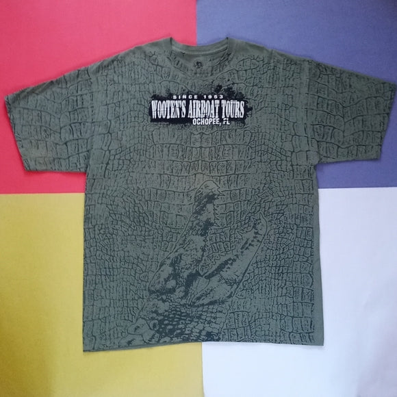 Print All Over Gator Print Wooten's Airboat Tours Ochopee, Florida Shirt