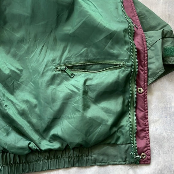 Vintage 90s SAXON Athletic Gamewear Windbreaker Jacket Colour Black UNISEX